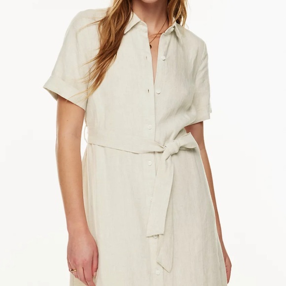Aritzia - Wilfred - Etna Linen Dress - Picture 3 of 9